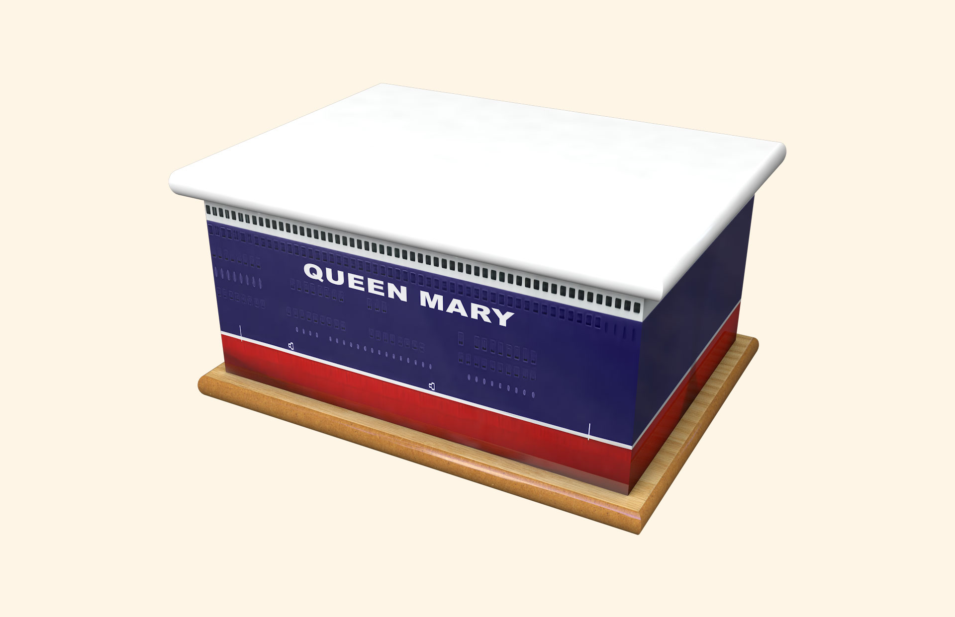 Queen Mary adult ashes casket